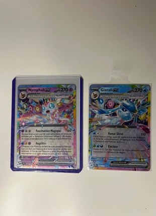 Lot Givrali ex et Nymphali ex 026/131 086/191 8.5 carte Pokémon, brand: Pokémon, condizioni: Ottime, €7.00, €8.05 include la Protezione acquisti