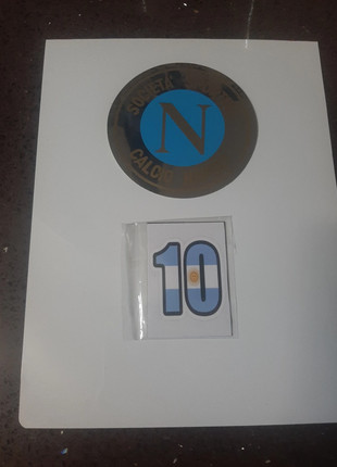 Calamita d10s con adesivo 10x10 calcio Napoli, marca: Napoli, estado: Novo com etiquetas, €1.00, €1.75 inclui Proteção do Comprador