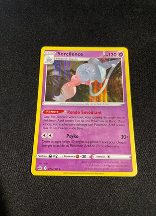 Carte Pokémon Sorcilence Holo 073/198 EB06 Règne de Glace FR Neuf, marke: Pokémon, zustand: Neu, 1,00 €, 1,75 € beinhaltet Vinted-Käuferschutz Pro