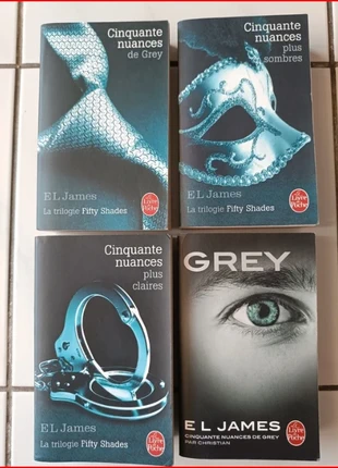 Lot de 4 livres nuances de Grey, état: Neuf sans étiquette, 10,00 €, 11,20 € Protection acheteurs incluse
