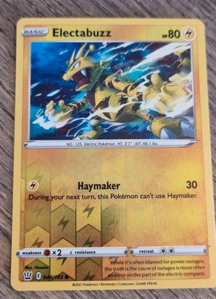 Electabuzz reverse holo, brand: Pokémon, condizioni: Ottime, €1.00, €1.75 include la Protezione acquisti