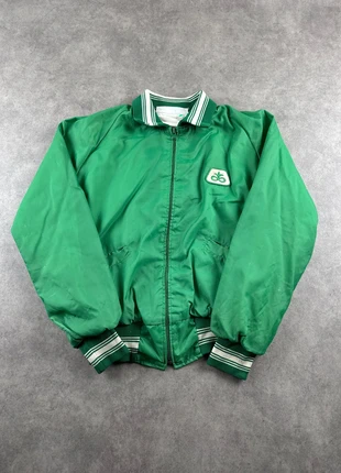 Veste teddy verte vintage taille S homme nylon varsity jacket bombers baseball - JAC0645, marque: Varsity, état: Bon état, taille: S, 10,00 €, 11,20 € Protection acheteurs (Pro) incluse