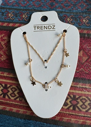 Collier double rangs, merk: Action, staat: Nieuw met prijskaartje, € 2,00, € 2,80 inclusief Kopersbescherming