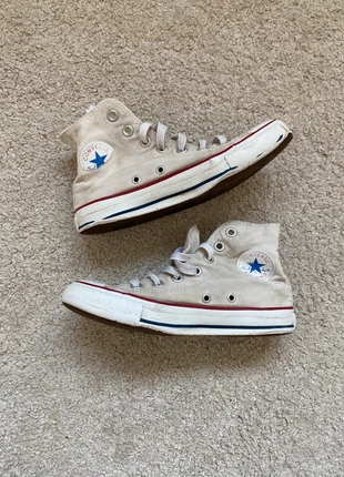Chaussures converse blanche - taille 35, brand: Converse, condition: Satisfactory, size: 35, €1.00, €1.75 includes Buyer Protection