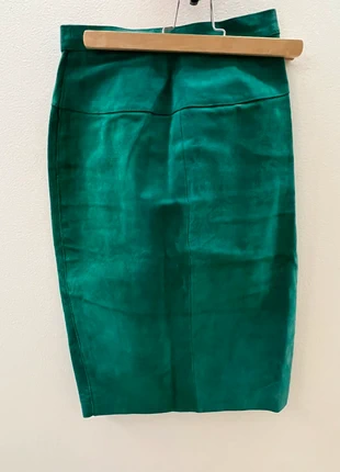 Jupe vintage cuir croûte taille 36, staat: Goed, maat: S / 36 / 8, € 8,00, € 9,10 inclusief Kopersbescherming