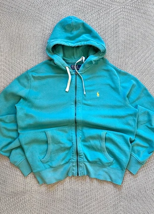 Sweat zippé à capuche Ralph Lauren  Bleu électrique, marca: Ralph Lauren, estado: Muito bom, tamanho: L, €24.00, €25.90 inclui Proteção do Comprador