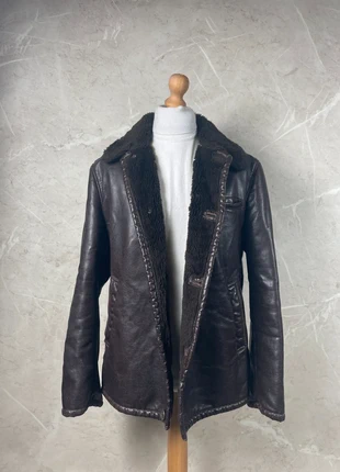 Armani Jeans Faux Shearling Leather Jacket, Size L – N°3259, brand: Armani, condizioni: Ottime, taglia: L, €87.00, €92.05 include la Protezione acquisti Pro