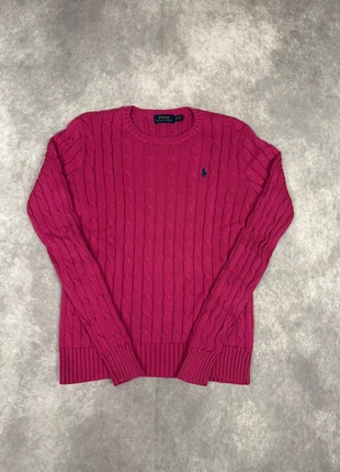 Ralph Lauren Cable Knit Strickpullover mit Zopfmuster vintage | pink | S, marke: Ralph Lauren, zustand: Sehr gut, größe: S / 36 / 8, 59,99 €, 63,69 € inklusive Vinted-Käuferschutz