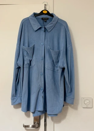 Primark light blue long sleeved long oversized shacket, brand: Primark, condition: Very good, size: XXXL / 18, £5.75, £6.74 includes Buyer Protection