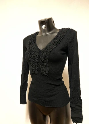 Vintage coquette lolita glam goth y2k black cardigan, marke: Vintage Dressing, zustand: Sehr gut, größe: S / 36 / 8, 17,00 €, 18,55 € inklusive Vinted-Käuferschutz