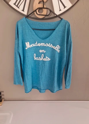 Pull turquoise, marque: sansmarque, état: Très bon état, taille: Taille unique, 5,00 €, 5,95 € Protection acheteurs incluse