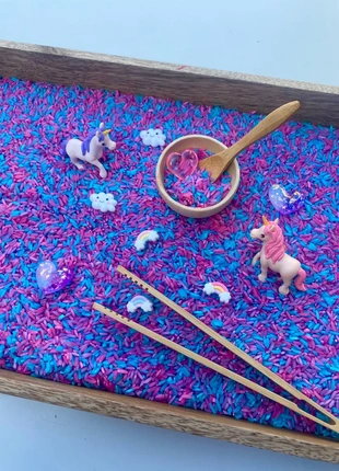 Bac sensoriel des licornes, marque: Fait Main, état: Neuf avec étiquette, taille: 4 ans / 104 cm, 12,75 €, 14,09 € Protection acheteurs incluse