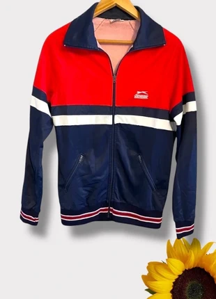 Vintage Slazenger Men’s Red Navy & White Zip Up Tracksuit Top Track Sports Top Jacket size M / L, brand: Slazenger, condition: Very good, size: M, £19.99, £21.69 includes Buyer Protection Pro