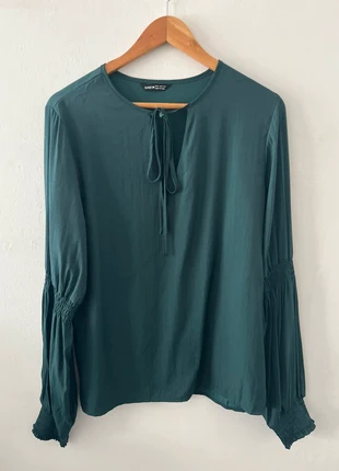 Blouse manche longue vert foncé femme taille M, marca: Shein, estado: Nuevo sin etiquetas, tamaño: M / 38 / 10, 3,00 €, 3,85 € Protección al comprador incluida
