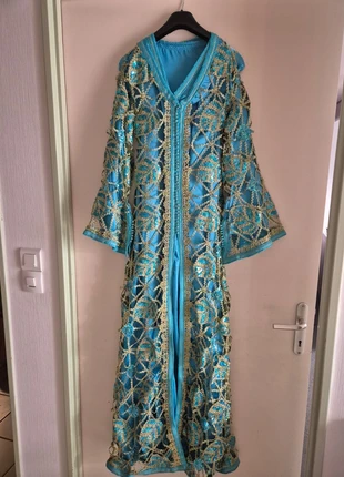 Robe orientale bleu, marque: robeoriental, état: Neuf sans étiquette, taille: XS / 34 / 6, 25,00 €, 26,95 € Protection acheteurs incluse