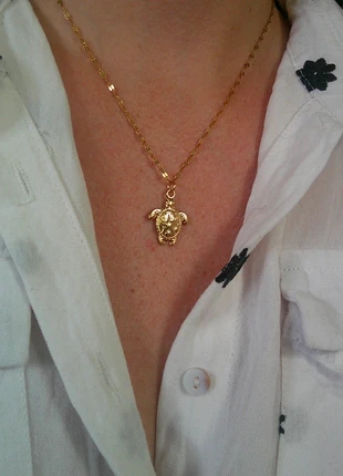 Tortue des merveilles 🌟 coquillage étoile de mer collier acier inoxydable, marque: acier inoxydable, état: Très bon état, 8,00 €, 9,10 € Protection acheteurs (Pro) incluse