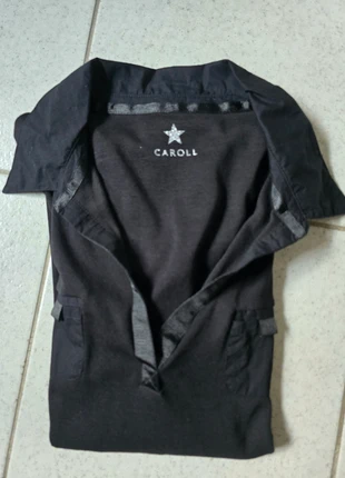 T-shirt Manches longues noir, Taille 44, Caroll, col polo, brand: Caroll, condition: Very good, size: XXL / 44 / 16, €8.00, €9.10 includes Buyer Protection
