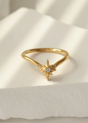 Star ring, brand: venusloves, condition: New with tags, size: 18.1 mm / P½, £10.99, £12.24 includes Buyer Protection Pro