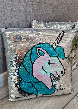 Unicorn sequins cushions 2pcs, brand: Zebra, condition: New with tags, size: Other, £5.00, £5.95 includes Buyer Protection Pro