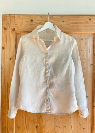 Jolie chemise manche longue en lin - sud express - taille S, brand: SUD Express, condition: Very good, size: S / 36 / 8, €20.00, €21.70 includes Buyer Protection