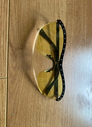 Lunettes masques jaunes strass style aviateur, condition: Very good, €9.00, €10.15 includes Buyer Protection