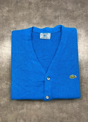Cardigan Lacoste Vintage | Bleu/Bleu Clair logo brodé | Taille M Femme, brand: Lacoste, condition: Very good, size: M / 38 / 10, €30.00, €32.20 includes Buyer Protection