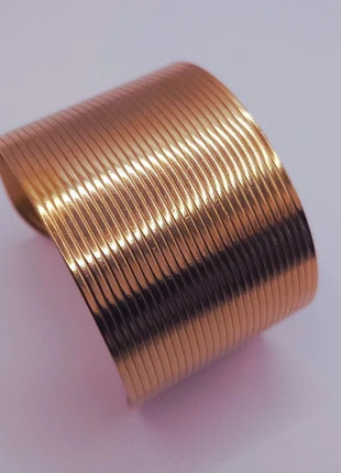 18K Gold PVD Geometric Cuff Bracelet – 316L Stainless Titanium Steel, Waterproof Style 2, condition: New with tags, €19.90, €21.60 includes Buyer Protection