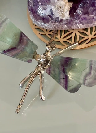 Libellule rare en Fluorite – ailes 4,5 cm – énergie & décoration minérale, brand: lithotherapie, condition: New without tags, €23.50, €25.38 includes Buyer Protection