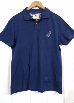 Pretty Green x Katie Eary Navy Blue Dragonfly Polo Shirt Size Medium Smart Casual Preppy Designer, brand: Pretty Green x Katie Eary, condition: Very good, size: M, £10.00, £11.20 includes Buyer Protection