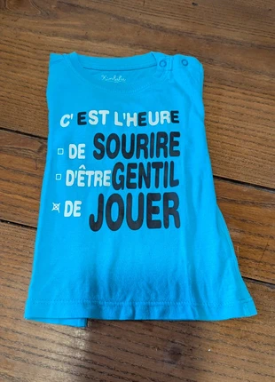 Tee shirt manches longues garçon, merk: Kimbaloo, staat: Goed, maat: 9-12 maanden / 74 cm, € 1,00, € 1,75 inclusief Kopersbescherming