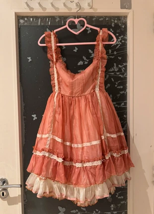 Vintage-Inspired Ruffled Pink Lolita Dress, brand: Lolita, condition: Very good, size: M / 38 / 10, €22.00, €23.80 includes Buyer Protection