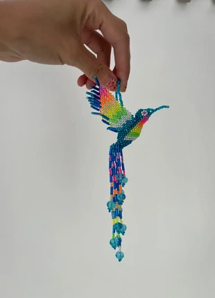 Mexican Beaded Hummingbird Keychain – Handcrafted Art, Unique Rainbow Bird, Tea & Tequila Style, brand: Vintage Dressing, condition: New with tags, £20.00, £21.70 includes Buyer Protection