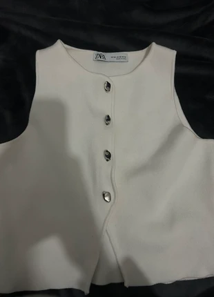 Top blanc coquette, brand: Zara, condition: New without tags, size: S / 36 / 8, €9.00, €10.15 includes Buyer Protection