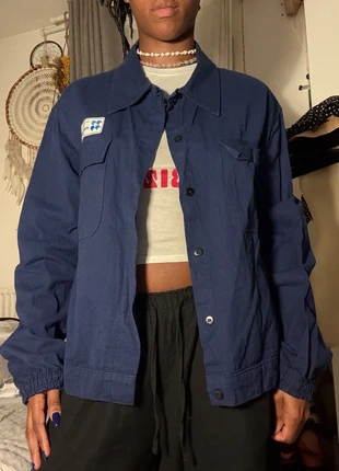 Veste en jean de travailleur bleu, état: Très bon état, taille: M, 15,00 €, 16,45 € Protection acheteurs incluse