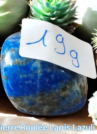 Galet pierre roulée, en Lapis Lazuli, 19g, état: Neuf avec étiquette, 1,50 €, 2,28 € Protection acheteurs (Pro) incluse