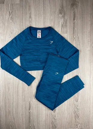 Gymshark Ensemble Adapt Marl Seamless Long Sleeve Marine M ENS01, brand: Gymshark, condizioni: Ottime, taglia: M / IT 42 / EU 38, €45.00, €47.95 include la Protezione acquisti