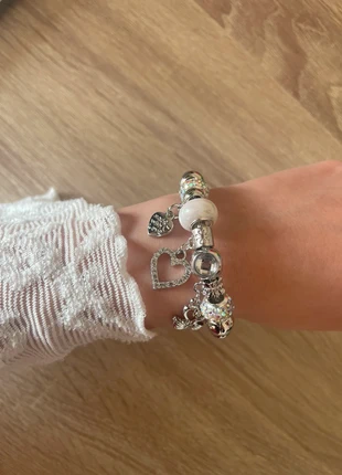 Bracelet  charm coeur argent - acier inoxydable - neuf, marque: Vintage Boutique, état: Neuf avec étiquette, 11,00 €, 12,25 € Protection acheteurs incluse