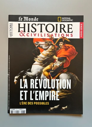 📜 Le Monde Histoire & Civilisations – Hors-Série - La Révolution et l’Empire : l’ère des possibles, staat: Nieuw zonder prijskaartje, € 2,00, € 2,80 inclusief Kopersbescherming