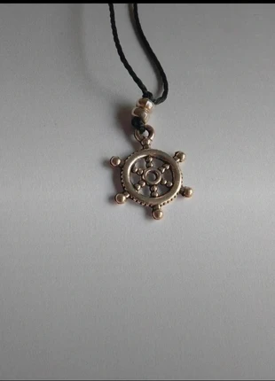 Black Adjustable Choker with Nautical Helm Pendant – Boho / Alternative Style, marca: Ideal, estado: Nuevo sin etiquetas, 2,95 €, 3,80 € Protección al comprador incluida