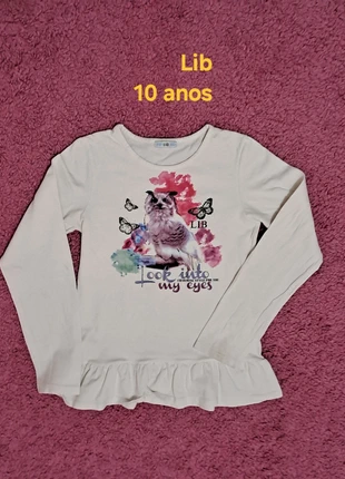 Camisola com folho e carda interior, 10 anos, Liberty, brand: liberty, condizioni: Ottime, taglia: 10 anni / 140 cm, €6.50, €7.53 include la Protezione acquisti