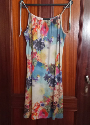 vestido floral leve e fresco multicolorido da colinalhas, marque: colinalhas, état: Très bon état, taille: M / 38 / 10, 2,00 €, 2,80 € Protection acheteurs incluse