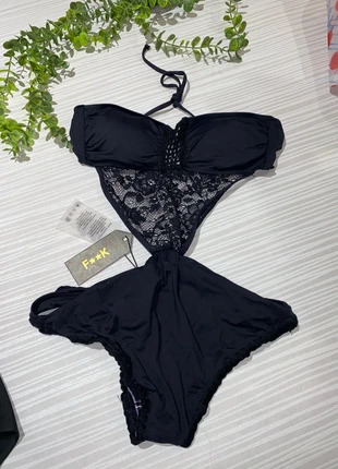 Superbe trikini noir en crochet F**K - Neuf avec étiquette, brand: F**K, condition: New with tags, size: XS / 34 / 6, €50.00, €53.20 includes Buyer Protection