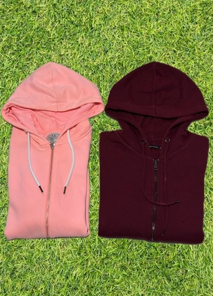 Pack sudaderas cremallera básicas mujer/oversize burdeos + coral Y2K casual streetwear, brand: y2k, condizioni: Ottime, taglia: S / IT 40 / EU 36, €8.00, €9.10 include la Protezione acquisti