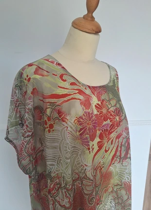 Blouse transparente rouge et verte, condizioni: Ottime, taglia: XXL / IT 48 / EU 44, €5.00, €5.95 include la Protezione acquisti