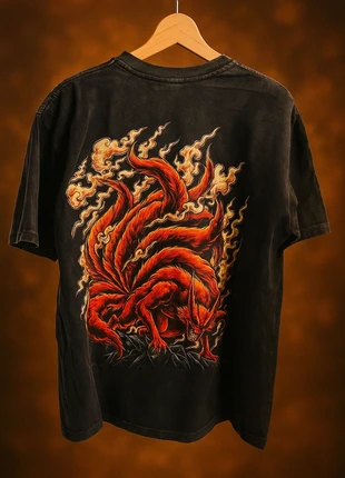 T shirt Naruto noir chiné oversize taille S, brand: NAKAMA, condition: New without tags, size: S, €14.90, €16.35 includes Buyer Protection Pro