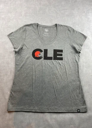 Tee-shirt 47 brand imprimé femme gris style NFL | taille L | vintage | coton, merk: 47 Brand, staat: Nieuw zonder prijskaartje, maat: L, € 8,90, € 10,05 inclusief Kopersbescherming