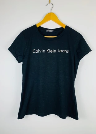 T-shirt Calvin Klein femme noir taille L manche courte, marca: Calvin Klein, estado: Muito bom, tamanho: L / 40 / 12, €4.00, €4.90 inclui Proteção do Comprador