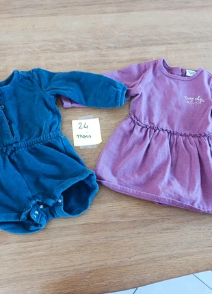 1 robe + 1 combishirt hiver 24 mois, marke: TAO, zustand: Sehr gut, größe: 24–36 Monate / 92, 3,00 €, 3,85 € inklusive Vinted-Käuferschutz