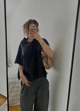 Schwarzes Oversized Knit Top – Minimal Chic, marke: Zara, zustand: Sehr gut, größe: Sonstige, 11,00 €, 12,25 € inklusive Vinted-Käuferschutz