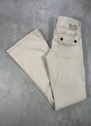 Pantalon Vintage En Velours Côtelé / Corduroy Mudd beige clair rayé fin coupe taille 0, merk: Vintage Dressing, staat: Heel goed, maat: XS / 34 / 6, € 15,00, € 16,45 inclusief Kopersbescherming Pro